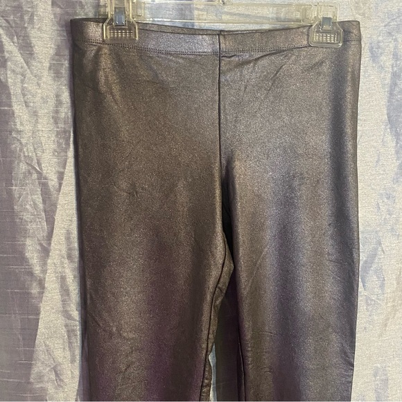 Forever 21 pewter leggings GUC SZ L, nylon elastane blend, very stretchy - Picture 6 of 11